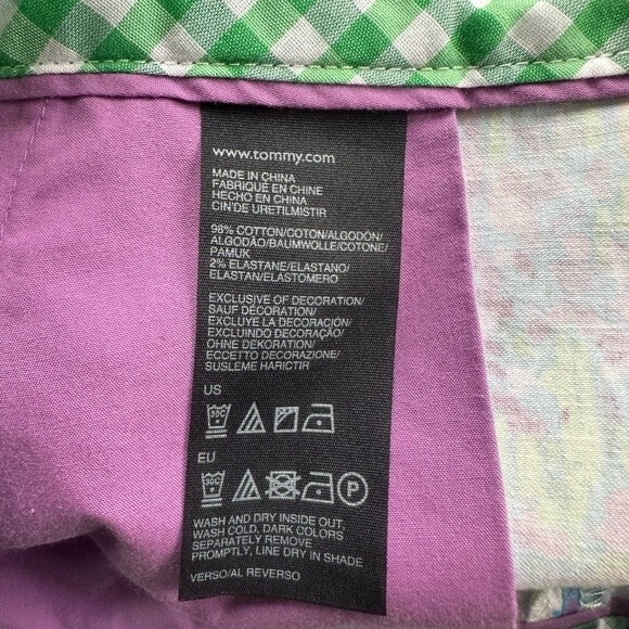 Tommy Hilfiger chino shorts floral flower size 10 women’s summer spring - Picture 5 of 6